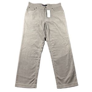 Tommy Hilfiger Men Corduroy Chino Khaki Pants NWT Preppy Business 33x30 J190